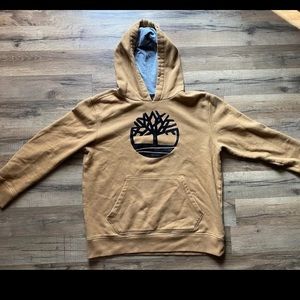 Timberland Brown Hoodie with Tree Logo Youth XL 18-20